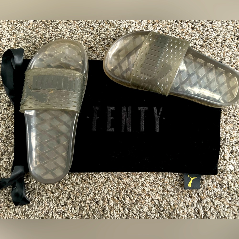 Fenty Puma Beauty Smoke Grey Sandals for Effortless Style